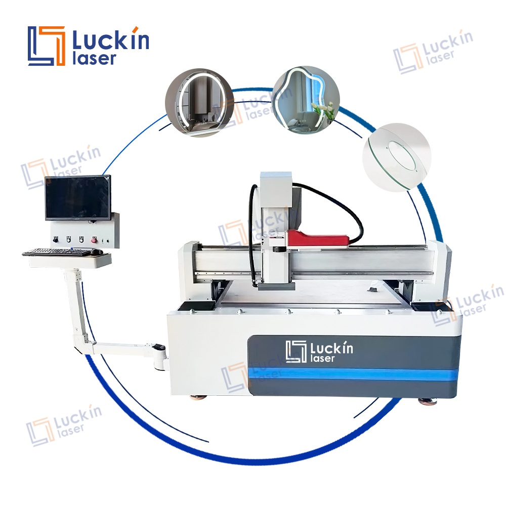 CNC Metal Fiber Laser Etching Machine for Glass Frosted