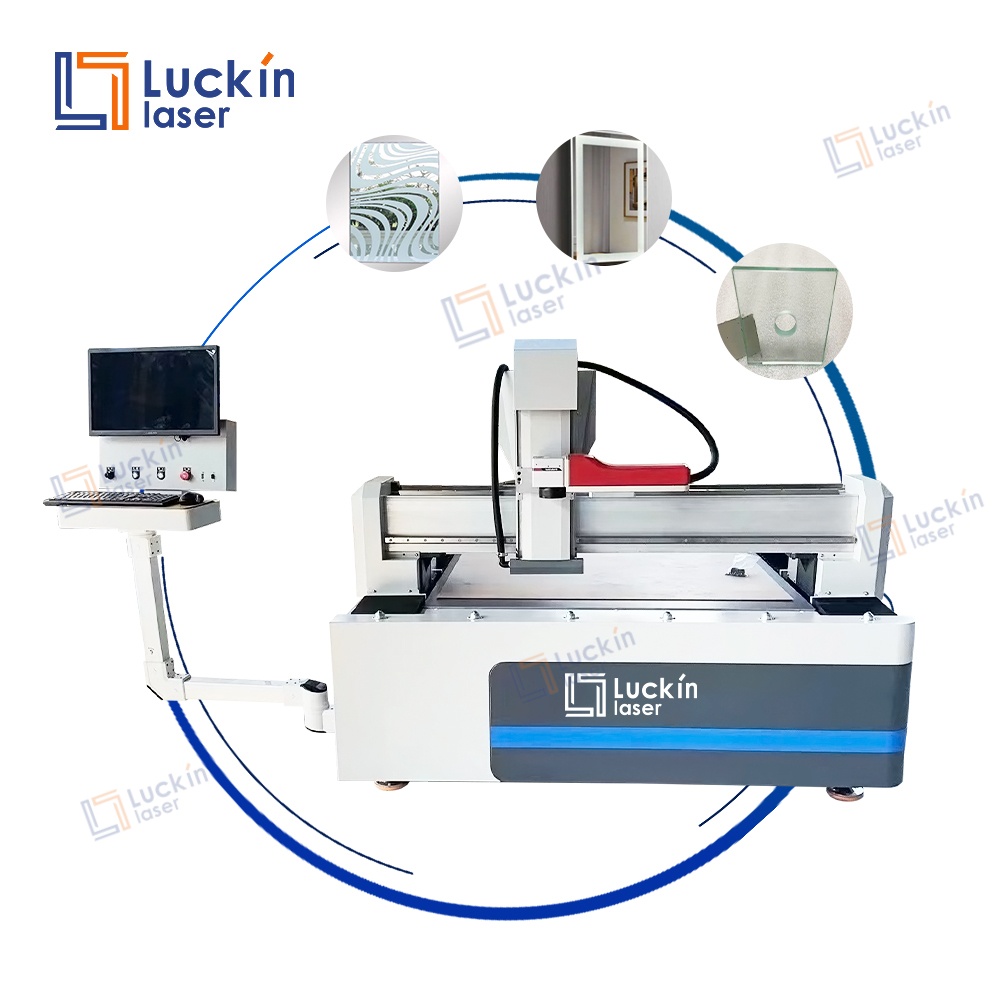Large Format Laser Marking for Glass Sandblasting CNC High Accuracy